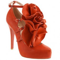 Escarpins Mary Jane Christian Louboutin Dillian 120 mm orange Escarpins Mary Jane Christian Louboutin Dillian 120 mm orange