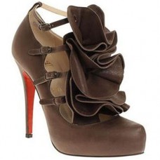 Escarpins Mary Jane Christian Louboutin Dillian 120 mm marron