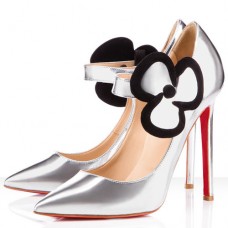 Escarpins Mary Jane Christian Louboutin Pensee 120 mm argentés Escarpins Mary Jane Christian Louboutin Pensee 120 mm argentés