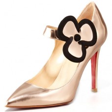 Escarpins Mary Jane Pensée 100 mm couleur chair de Christian Louboutin Escarpins Mary Jane Pensée 100 mm couleur chair de Christian Louboutin