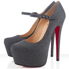 Escarpins Mary Jane Lady Daf 160 mm de Christian Louboutin, gris clair Escarpins Mary Jane Lady Daf 160 mm de Christian Louboutin, gris clair