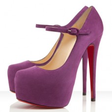 Escarpins Mary Jane Lady Daf 160 mm de Christian Louboutin, couleur Parme Escarpins Mary Jane Lady Daf 160 mm de Christian Louboutin, couleur Parme