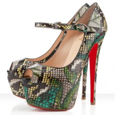 Escarpins Mary Jane Lady Highness 160 mm verts de Christian Louboutin Escarpins Mary Jane Lady Highness 160 mm verts de Christian Louboutin
