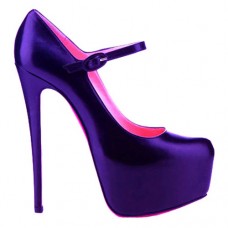 Escarpins Mary Jane Lady Daf 160 mm de Christian Louboutin, couleur Parme Escarpins Mary Jane Lady Daf 160 mm de Christian Louboutin, couleur Parme