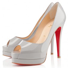 Christian Louboutin Altadama 140mm Peep Toe Escarpins Souris
