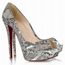 Escarpins Christian Louboutin Banana 140 mm à bout ouvert multicolores Escarpins Christian Louboutin Banana 140 mm à bout ouvert multicolores