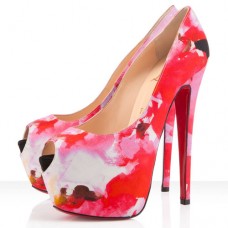 Escarpins Christian Louboutin Highness 160 mm à bout ouvert roses Escarpins Christian Louboutin Highness 160 mm à bout ouvert roses