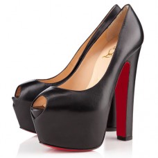Escarpins Christian Louboutin Shameless 160 mm à bout ouvert noirs