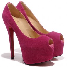 Escarpins Christian Louboutin Highness 160 mm à bout ouvert roses Escarpins Christian Louboutin Highness 160 mm à bout ouvert roses