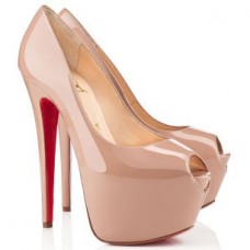 Escarpins Christian Louboutin Highness 160 mm à bout ouvert couleur nude Escarpins Christian Louboutin Highness 160 mm à bout ouvert couleur nude