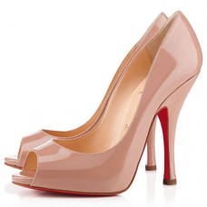 Escarpins Christian Louboutin Maryl 120 mm à bout ouvert couleur nude