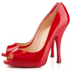 Escarpins Christian Louboutin Maryl 120 mm à bout ouvert rouges