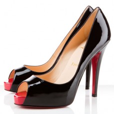 Escarpins Christian Louboutin Very Privé 120 mm à bout ouvert noirs