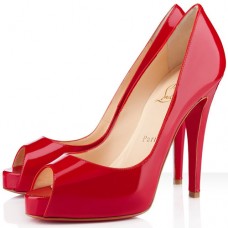 Escarpins Christian Louboutin Very Privé 120 mm à bout ouvert rouges