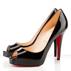 Escarpins Christian Louboutin Very Privé 120 mm à bout ouvert noirs