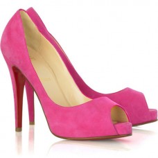 Escarpins Christian Louboutin Very Privé 120 mm à bout ouvert roses Escarpins Christian Louboutin Very Privé 120 mm à bout ouvert roses