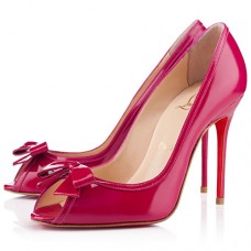 Escarpins Christian Louboutin Milady 100 mm à bout ouvert roses