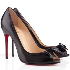 Escarpins Christian Louboutin Milady 100 mm à bout ouvert noirs