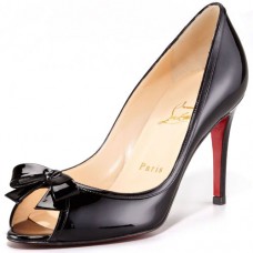 Escarpins Christian Louboutin Milady 80 mm à bout ouvert noirs