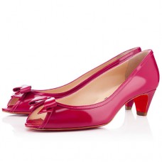 Escarpins Christian Louboutin Milady 40 mm à bout ouvert roses Escarpins Christian Louboutin Milady 40 mm à bout ouvert roses