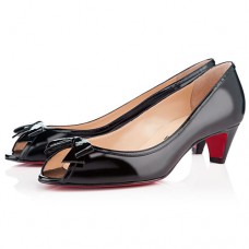 Escarpins Christian Louboutin Milady 40 mm à bout ouvert noirs