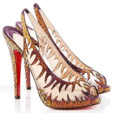 Escarpins Christian Louboutin Maralena 140 mm Occasion Spéciale Flamme