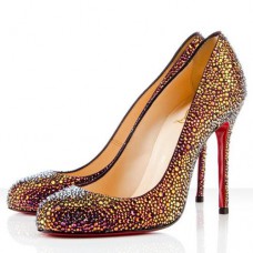 Christian Louboutin Fifi Strass 100 mm Occasion Spéciale Volcan Christian Louboutin Fifi Strass 100 mm Occasion Spéciale Volcan