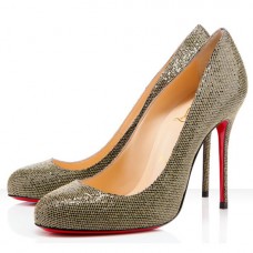 Escarpins Christian Louboutin Fifi 100 mm Or Escarpins Christian Louboutin Fifi 100 mm Or