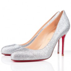 Escarpins Christian Louboutin Fifi 80 mm argentés Escarpins Christian Louboutin Fifi 80 mm argentés