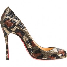 Escarpins Christian Louboutin Fifi 100 mm Léopard