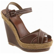 Escarpins compensés Christian Louboutin Almeria 120 mm marron