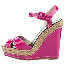 Escarpins compensés Christian Louboutin Almeria 120 mm roses