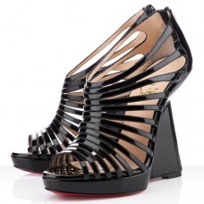 Escarpins compensés Disqueen 120 mm noirs de Christian Louboutin Escarpins compensés Disqueen 120 mm noirs de Christian Louboutin