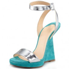 Escarpins compensés Christian Louboutin Djaldos Spechio Colorblock Caraïbes Escarpins compensés Christian Louboutin Djaldos Spechio Colorblock Caraïbes