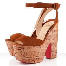 Christian Louboutin Super Dombasle 140mm Coins Fauve