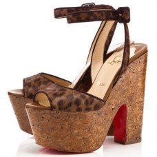 Escarpins compensés Christian Louboutin Super Dombasle 140 mm Léopard Escarpins compensés Christian Louboutin Super Dombasle 140 mm Léopard