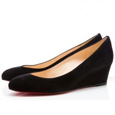 Escarpins compensés Christian Louboutin New Peanut 40 mm noirs Escarpins compensés Christian Louboutin New Peanut 40 mm noirs