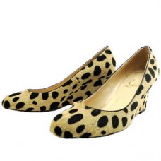 Christian Louboutin Miss Boxe Compensées 80 mm Léopard