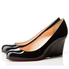 Escarpins compensés Christian Louboutin Miss Boxe 80 mm noirs Escarpins compensés Christian Louboutin Miss Boxe 80 mm noirs