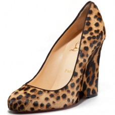 Christian Louboutin Ron Ron Zeppa Compensées 80 mm Léopard