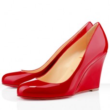 Escarpins compensés Christian Louboutin Ron Ron Zeppa 80 mm rouges Escarpins compensés Christian Louboutin Ron Ron Zeppa 80 mm rouges