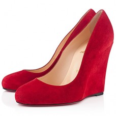 Escarpins compensés Christian Louboutin Ron Ron Zeppa 100 mm rouges Escarpins compensés Christian Louboutin Ron Ron Zeppa 100 mm rouges