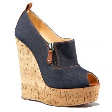 Escarpins compensés Christian Louboutin Deroba Denim 140 mm bleus Escarpins compensés Christian Louboutin Deroba Denim 140 mm bleus