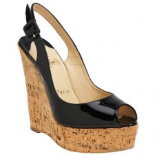 Escarpins compensés Christian Louboutin Uue Plume 140 mm noirs Escarpins compensés Christian Louboutin Uue Plume 140 mm noirs