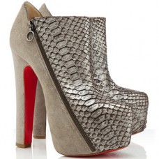 Bottines Christian Louboutin 4A 160 mm Taupe