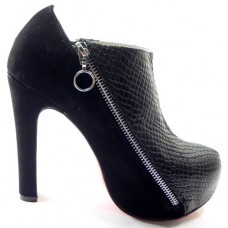 Bottines Christian Louboutin 4A 120 mm noires