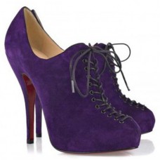 Christian Louboutin Trous 120mm Bottines Parme Christian Louboutin Trous 120mm Bottines Parme