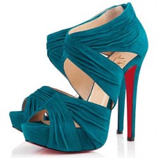 Bottines Christian Louboutin Bandra 140 mm Caraïbes