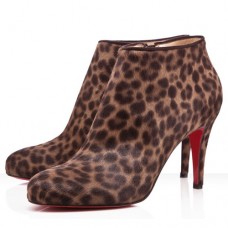 Bottines Christian Louboutin Belle 80 mm léopard