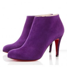 Bottines Christian Louboutin Belle 80 mm Parme